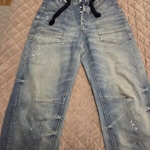 We The Free Moxie Barrel Blue Women's Jeans